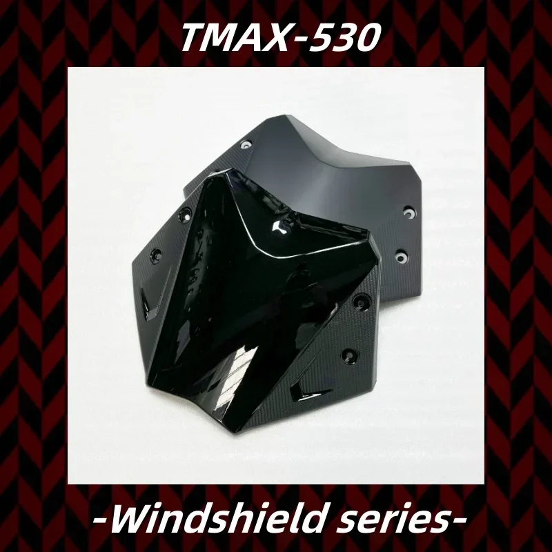 ฟองกระจกรถจักรยานยนต์ลมสีดำหักเหลมสำหรับ T-MAX Tmax 530 12-16 TMAX530 2012-2016