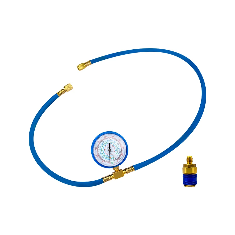 R134a R22 R410a R404a Refrigerant Charging Hose with Gauge Recharge Measuring Tool A/C