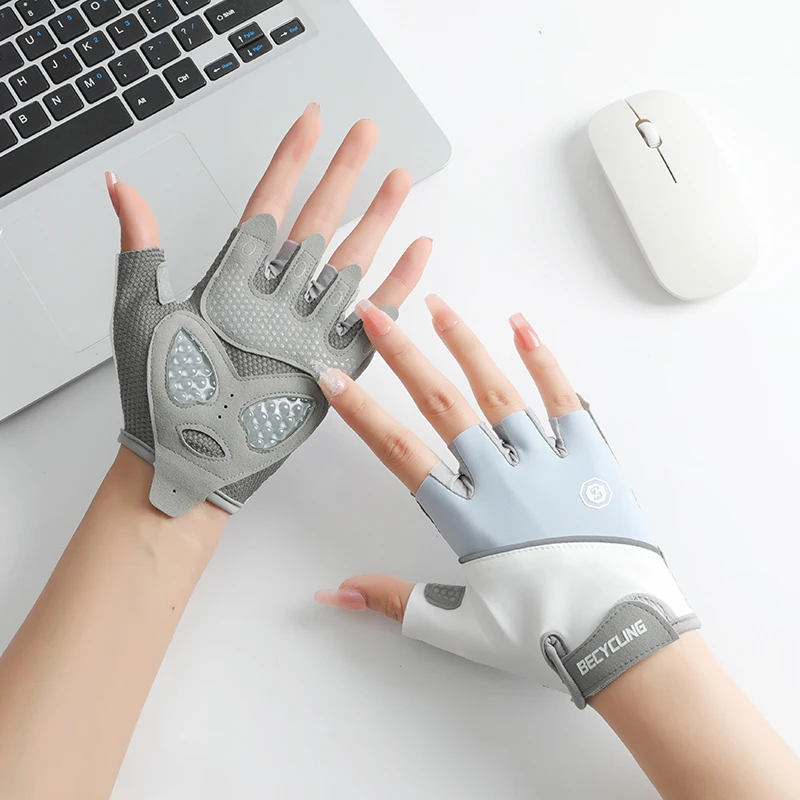 Women Men Gym Gloves Sports Weight Lifting Kettlebell Dumbbell Pull Up Bar Anti-Slip Workout Training Callus Protection Cycling