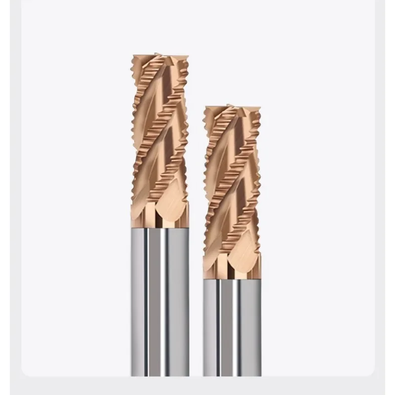 Roughing End Mill Solid Carbide 4 Flutes HRC55 3-20MM Shank For Steel Iron Aluminum MDF Fiberglass Acrylic Wood Copper Plastic