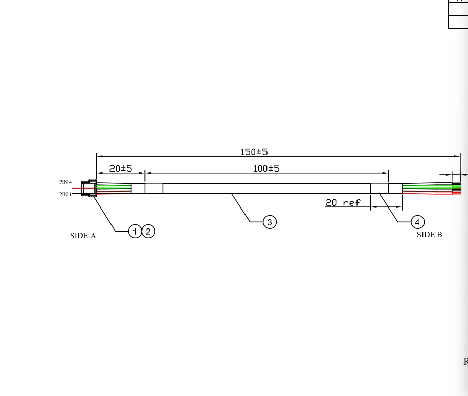 5055650401 Wire harness, CB008054-001, with UL2464 USB Cable, for sample