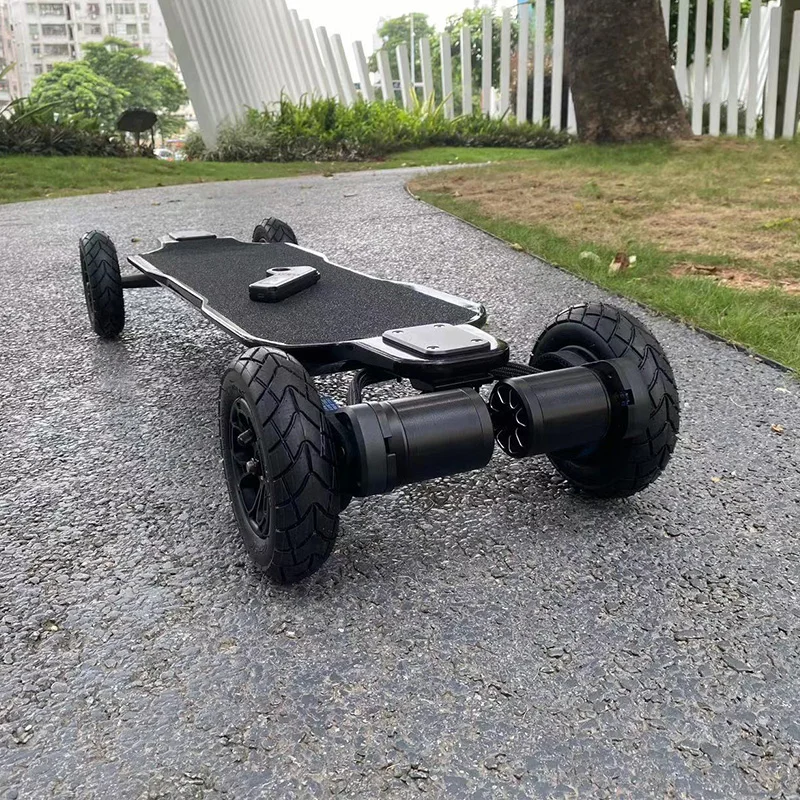 

2025 Crownwheel Dual 6384 Motor 9000W 80A 40 Mph 54.6V 20Ah Carbon Fiber Off-Road Electric Skateboard