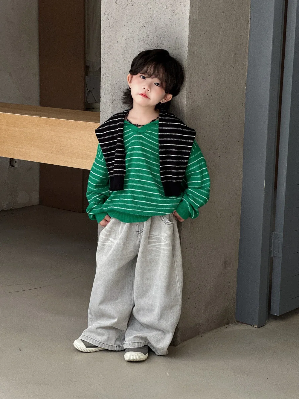 الأولاد الخريف الربيع الجينز 2025 جديد الكورية المألوف الاطفال طويل مستقيم فضفاض الدنيم السراويل الأطفال عارضة اليومية كل مباراة السراويل