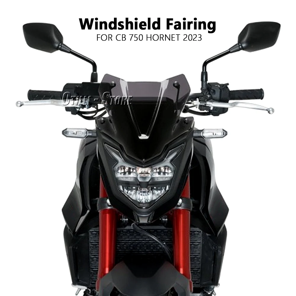 New Acrylic Windscreen Windshield For Honda CB750 Hornet 2023 Visor Deflectors 3 Color Wind Shield Cover Motorcycle Accessories