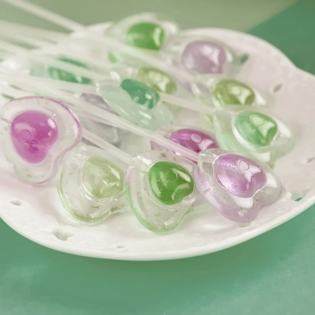 

100Pcs Lollipop Acrylic Stick Reusable DIY Candy Bars Chocolate Sugar Making Tools for Cake Pops Lollipop Acrylic Stick