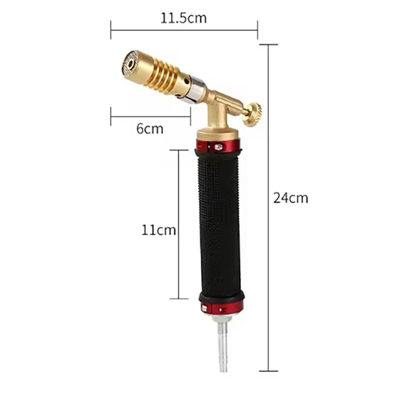 Butane Gas Torch Professional Gas Welding Torch with Hose Copper Soldering Brazing Repair Soldering Tool Propane Welding Torches
