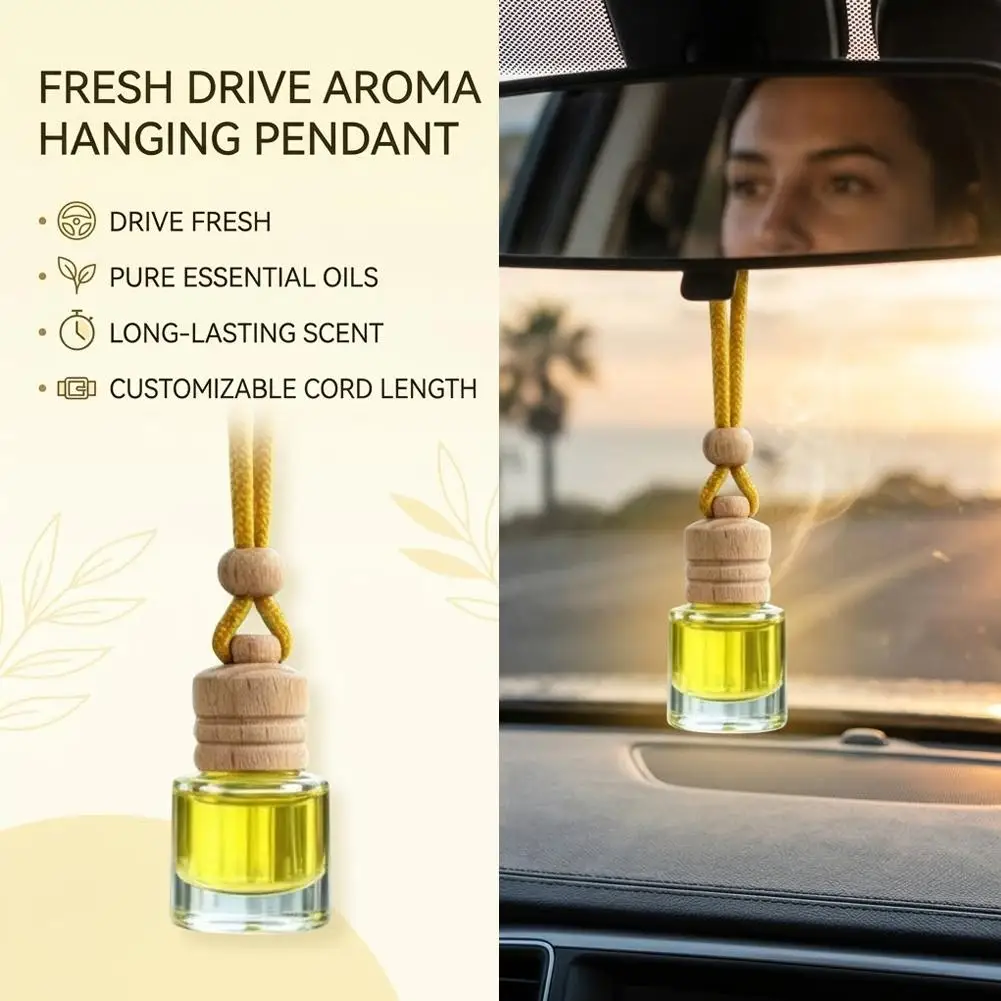Hängender Auto-Lufterfrischer Parfümflasche Natürlicher Duft Langanhaltender Auto-Innenraum-Diffusor Geruchsneutralisierer Auto-Zubehör – Detail 21