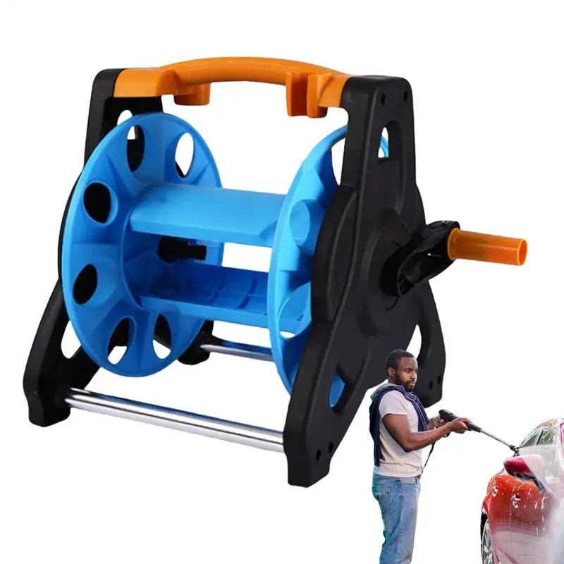 

Катушки для шлангов для наружного сверхмощного устройства для хранения трубок, мобильная мойка автомобиля, поливочная катушка для шланга, тележка для двора, парка, патио, заднего двора