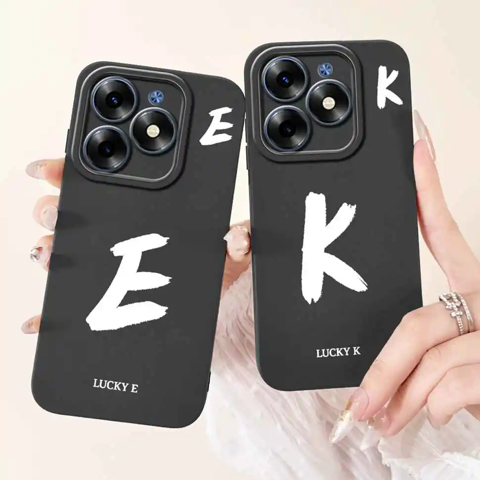 Lettere Fortunate Per Infinix Smart 8 Custodie Custodia Morbida In Silicone Tpu Antiurto Per Infinix Smart 8 7 6 Smart8 Smart7 Smart6 Custodia