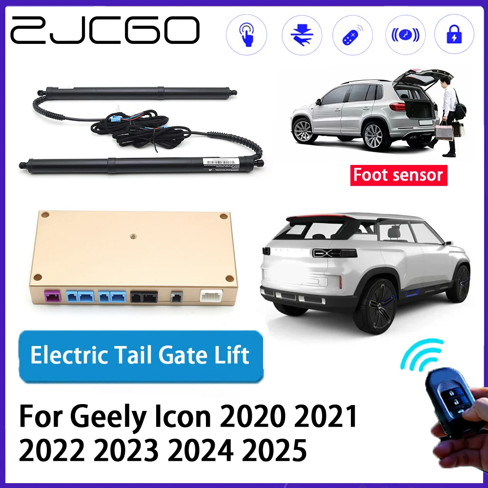 

ZJCGO Car Auto Trunk intelligent Electric Tail Gate Lift Automatic Tailgate Opener for Geely Icon 2020 2021 2022 2023 2024 2025