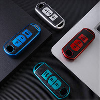 Car Key Case Cover Key Bag for Mazda 2 3 5 6 Gh Gj Cx3 Cx5 Cx9 Cx-5 Cx 2020 Accessories Car-Styling Carbon Fiber Holder Shell
