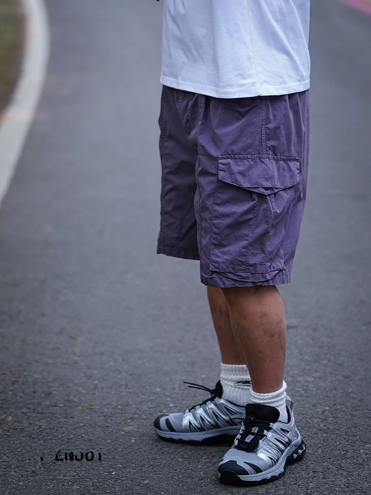 

Summer Mountain Series Men's Loose Fit ort Pants Outdoor Workwear Five-Point Elastic Waisand Qui Dry Thin Sle orts