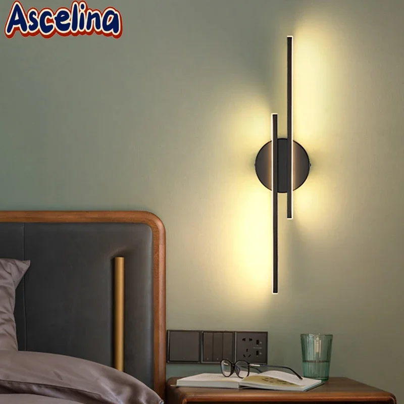 

Modern LED Wall Lights Minimalist Up Down Glowing Wall Lights For Bedroom Bedside Living Room Bathroom Illumination Decore Light