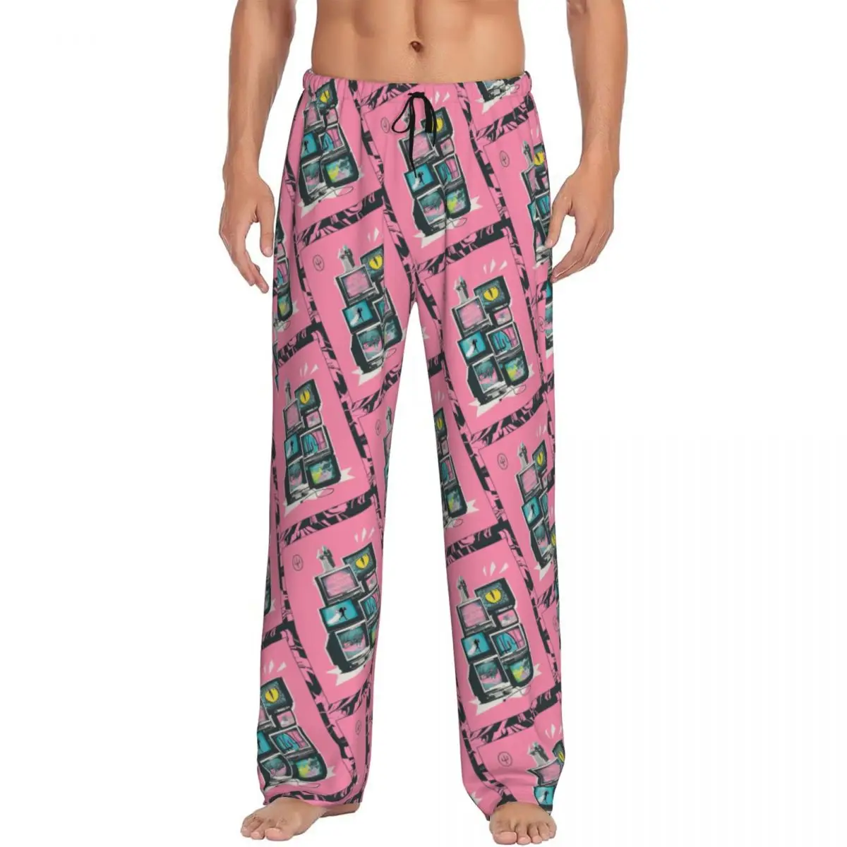 

Custom Classic Band T-Twentys One P-Pilots Pajama Pants for Men Lounge Sleep Drawstring Sleepwear Bottoms with Pockets
