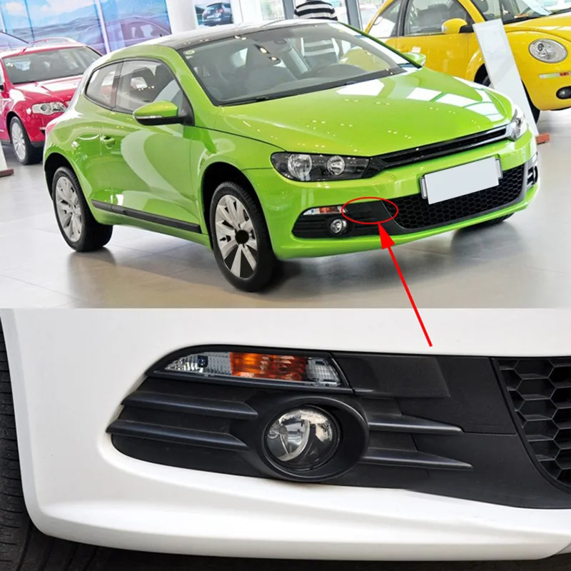 المصد الأمامي للسيارة مقطورة هوك غطاء سحب غطاء ل Scirocco MK3 08-14 1K8 807