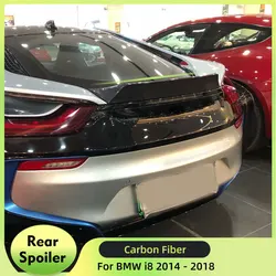 Koolstofvezel/FRP Kofferbak Spoiler Boot Lip Wing voor BMW i8 2014-2018 Koolstofvezel Kofferbak Spoiler Wing Boot Lip