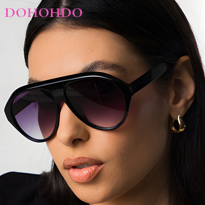 

2025 New Retro Oversized Pilot Sunglasses Women Men Vintage Punk Outdoor Sports Fishing Driving Shades Windproof Goggles UV400