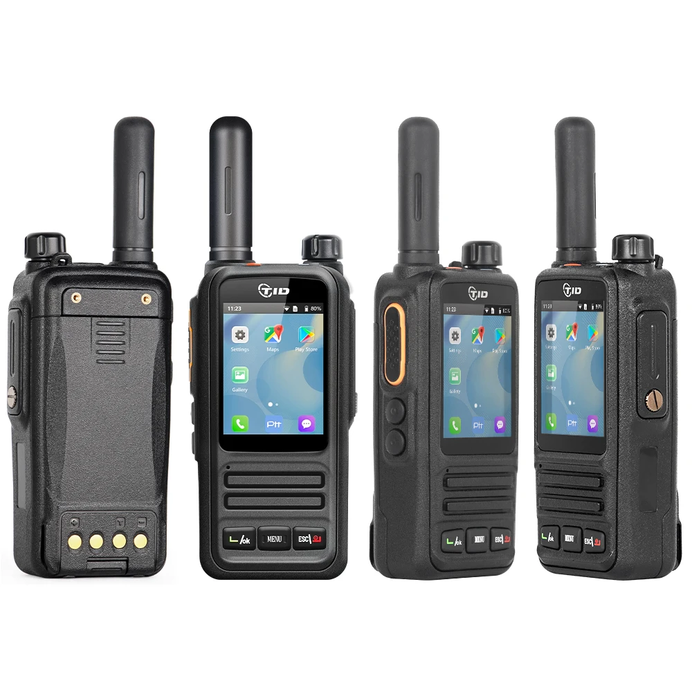 TID Newest Arrival Android POC 4G PTT Network IP Two Way Radio walkie talkie long range with SIM Card