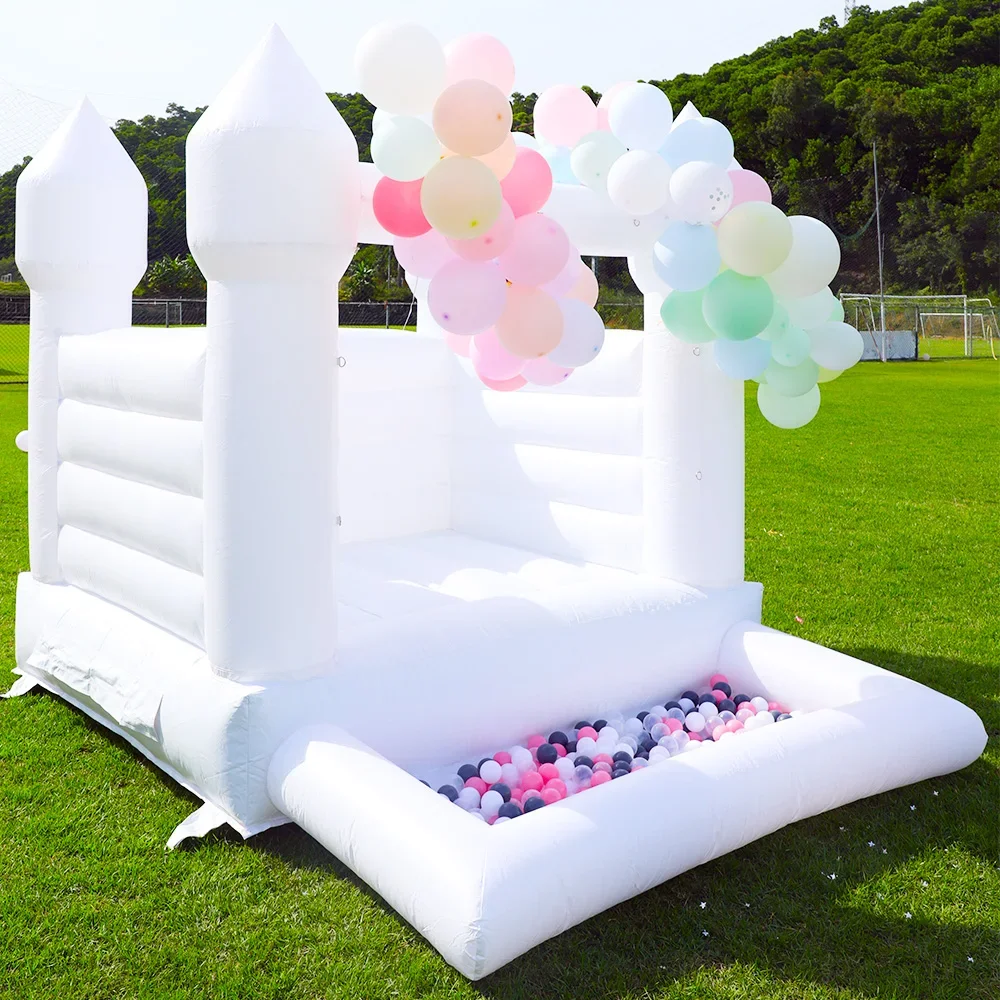 Children Lovely Inflatable castle trampoline with ball pool Wedding party event birthday gift playground kids toy Jumping bed