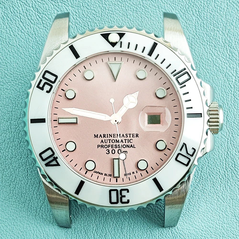 

NH05 Ladies' Case 34mm Case Suitable for 24.5mm Dial Stainless Steel Ladies' Automatic Watch Accessories Sapphire Glass