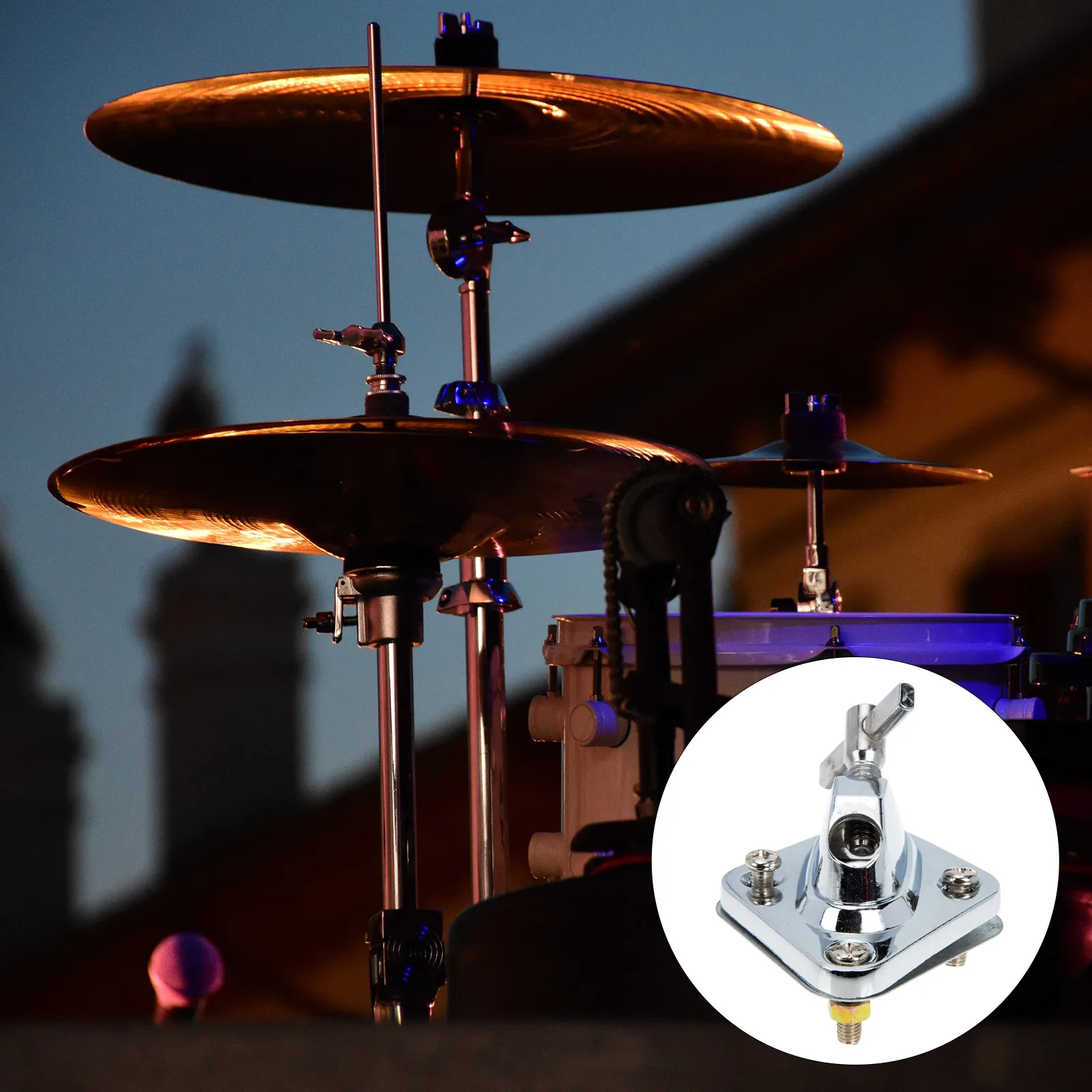 

Low Drum Leg Base for Bass Stand Replacement Parts Drums Mount Percussion Alloy Legs Cymbal Holder