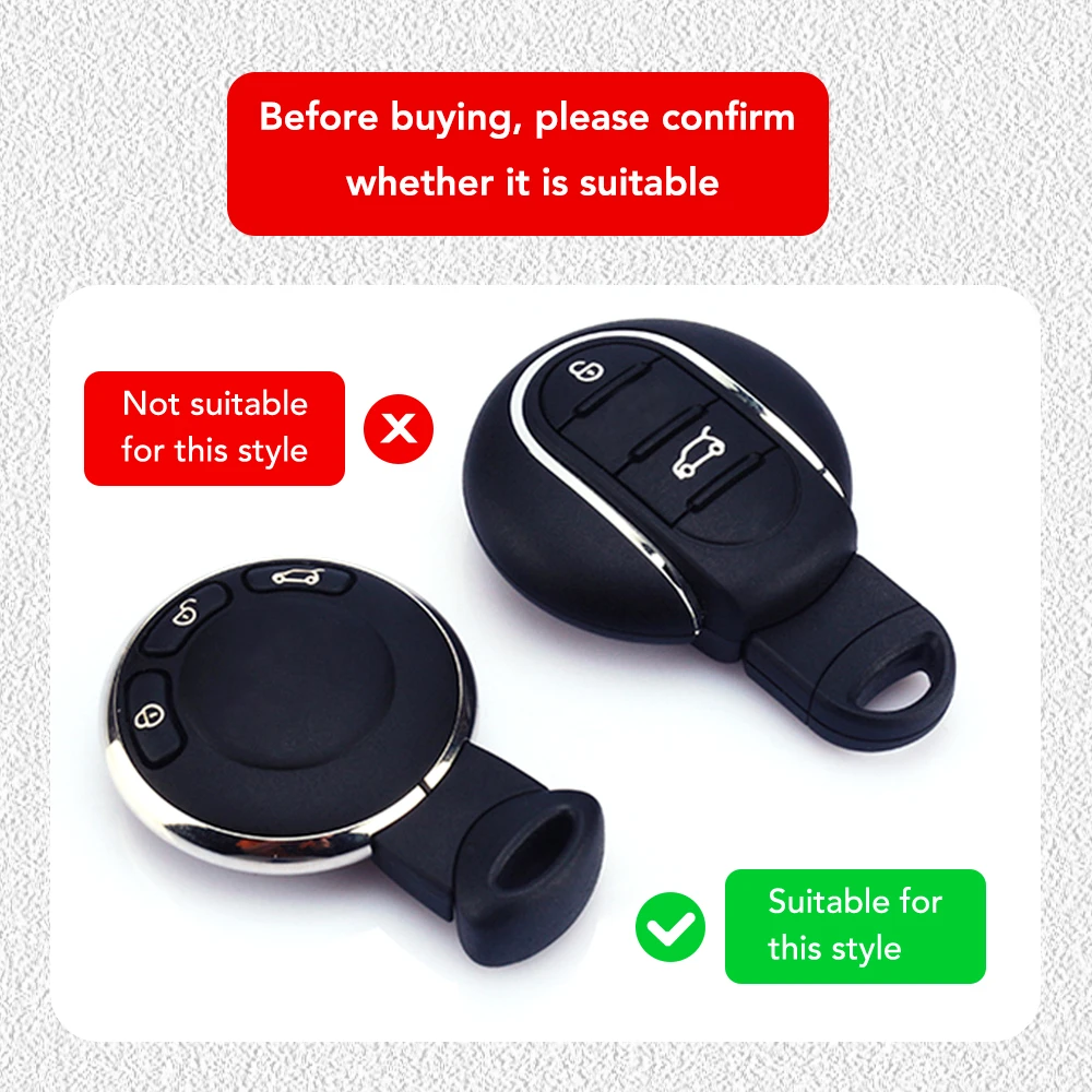 Couverture D'anneau De Porte-clés, Akozon Aluminium Intelligent Couverture De Garniture De Jante D'anneau De Porte-clés Remplacement Pour Mini R55 R56 R57 R58 R59 R60(Le Noir
