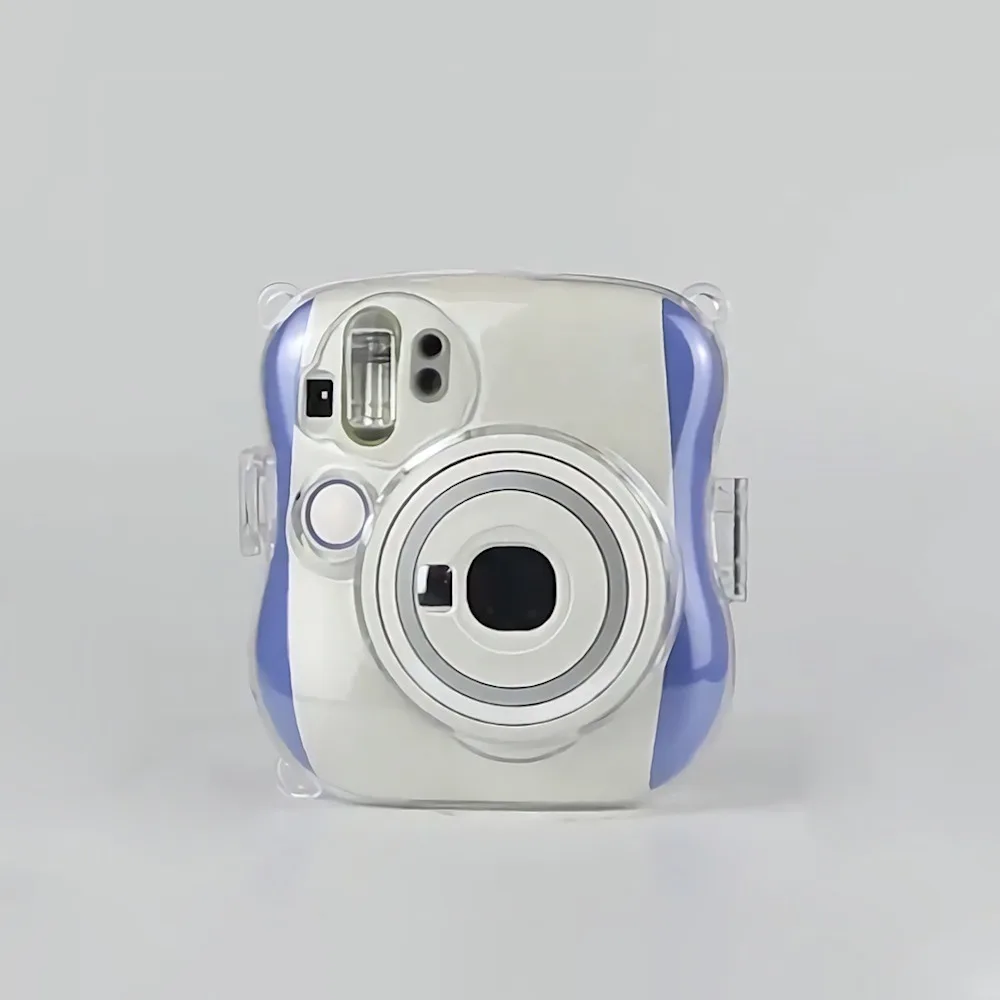 Instax Mini 25/26+ Transparent Case Crystal Case Camera Protective Case with Strap CAA06