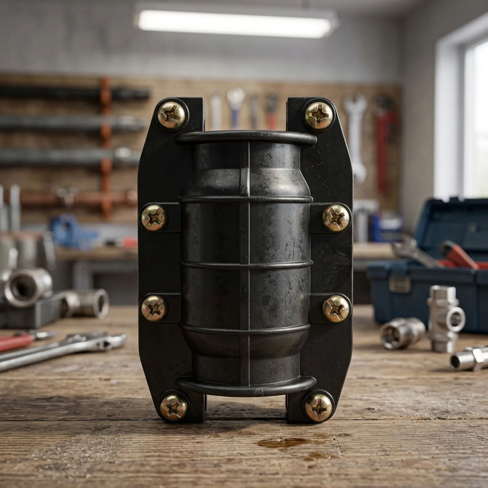 PE Construction Pipe Repair Clamp for 25mm 32mm 63mm Copper Pipes Applicable to Cast Iron PVC PE Cement Pipe Types