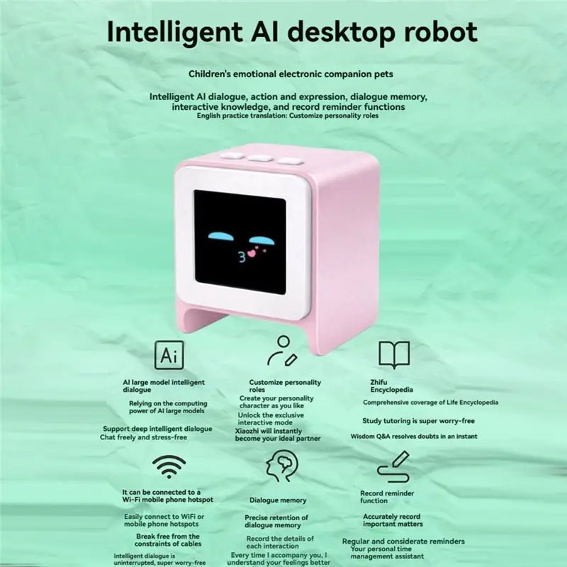 B27B Smart AI Robot Chatbot AI Companion Desktop Voice Interaction Interactive Assistant Expression Display