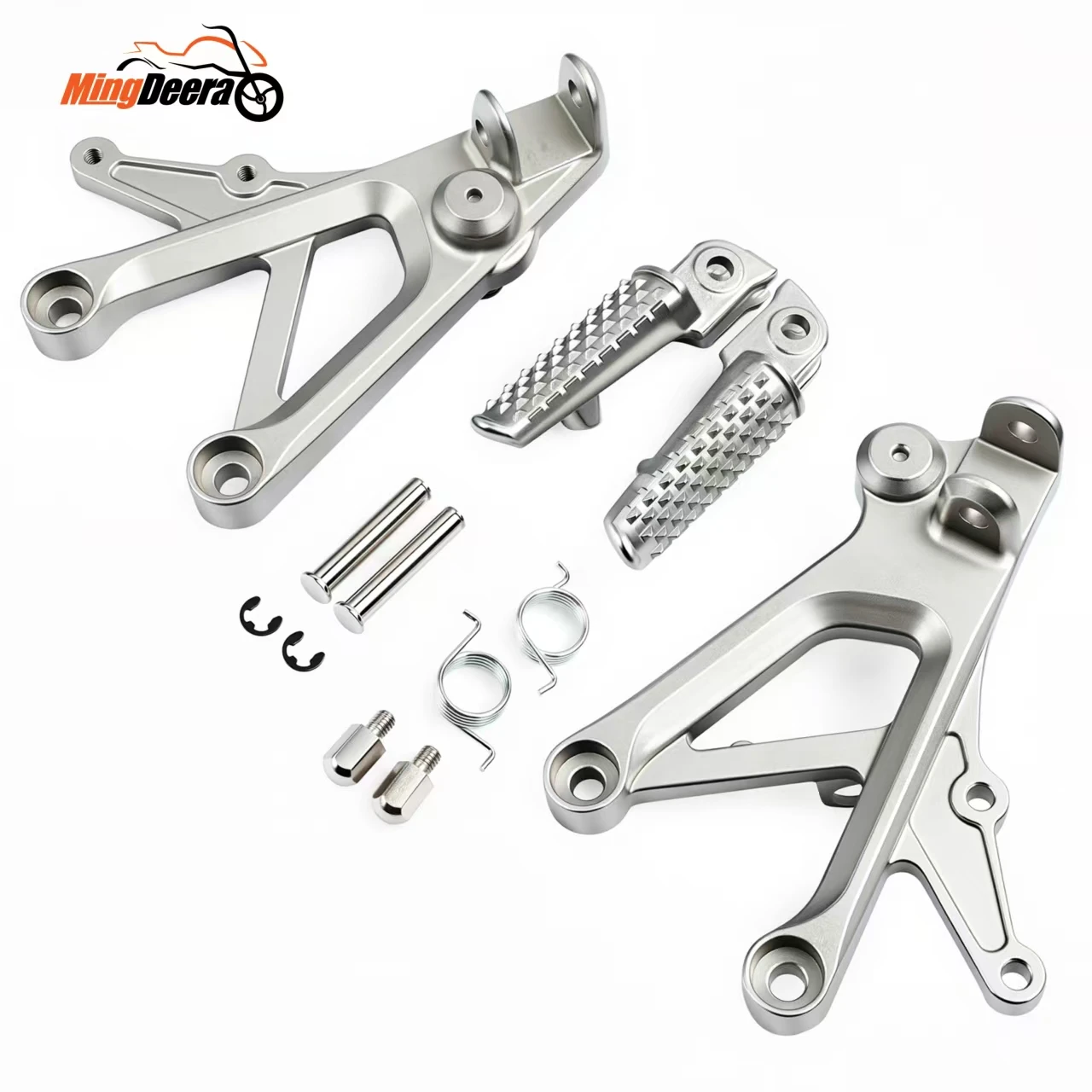 

Motorcycle Front Footpeg For HONDA CBR600 F4 1999-2000 CBR600 F4i 2001-2006 Rider Foot Rest Pedal Black Silver Replacement Parts