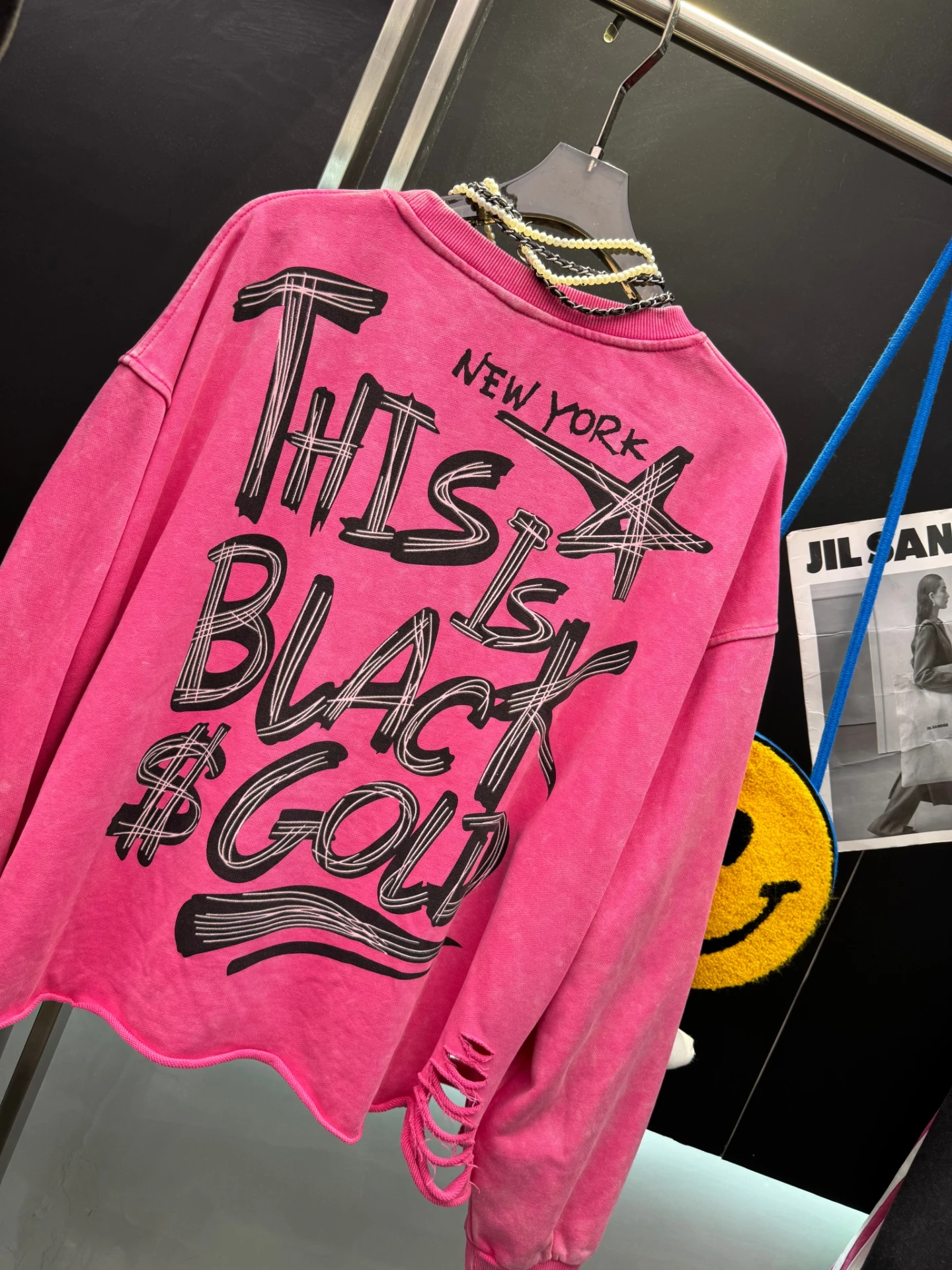 2025 Autumn New American Retro Patchwork Cartoon Duck Sweatshirt for Women Loose Round Neck Trendy Top Streetwear Women