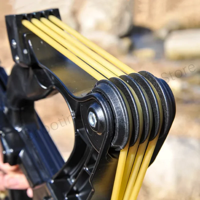 Powerful and Precise Shooting Steel Ball Intelligent Bow and Arrow Telescopic Metal Composite Bow Outdoor Rubber Laser