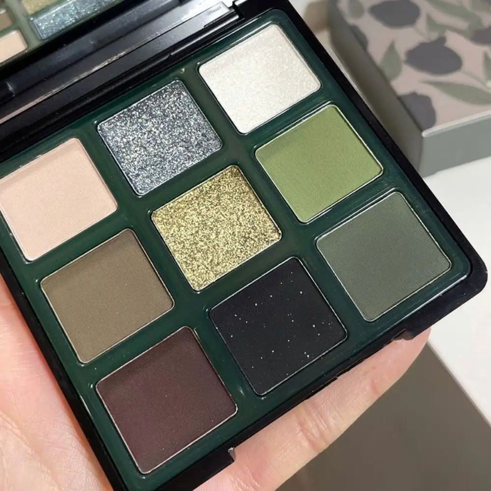 Paleta de Sombra Impermeável Dark Witch Eye Shadow, Ferramenta de Maquiagem, Matte, Glitter, Cosméticos, Lustre Perolado, Arte, Preto, Verde