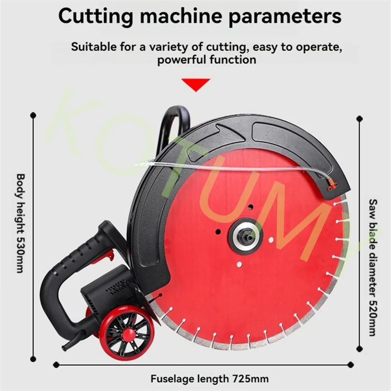 6000W Brushless Wall Cutting Machine Reinforced Concrete High-power Portable Multifunctional Wall Opening Machine Stone Cutter