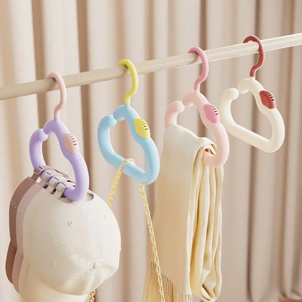 2PCS Space Saving Dopamine Aroma Cloud Hook Plastic Hanging Hat Storage Hanger Anti Slip Colorful Bag Hanging Rack Home Use