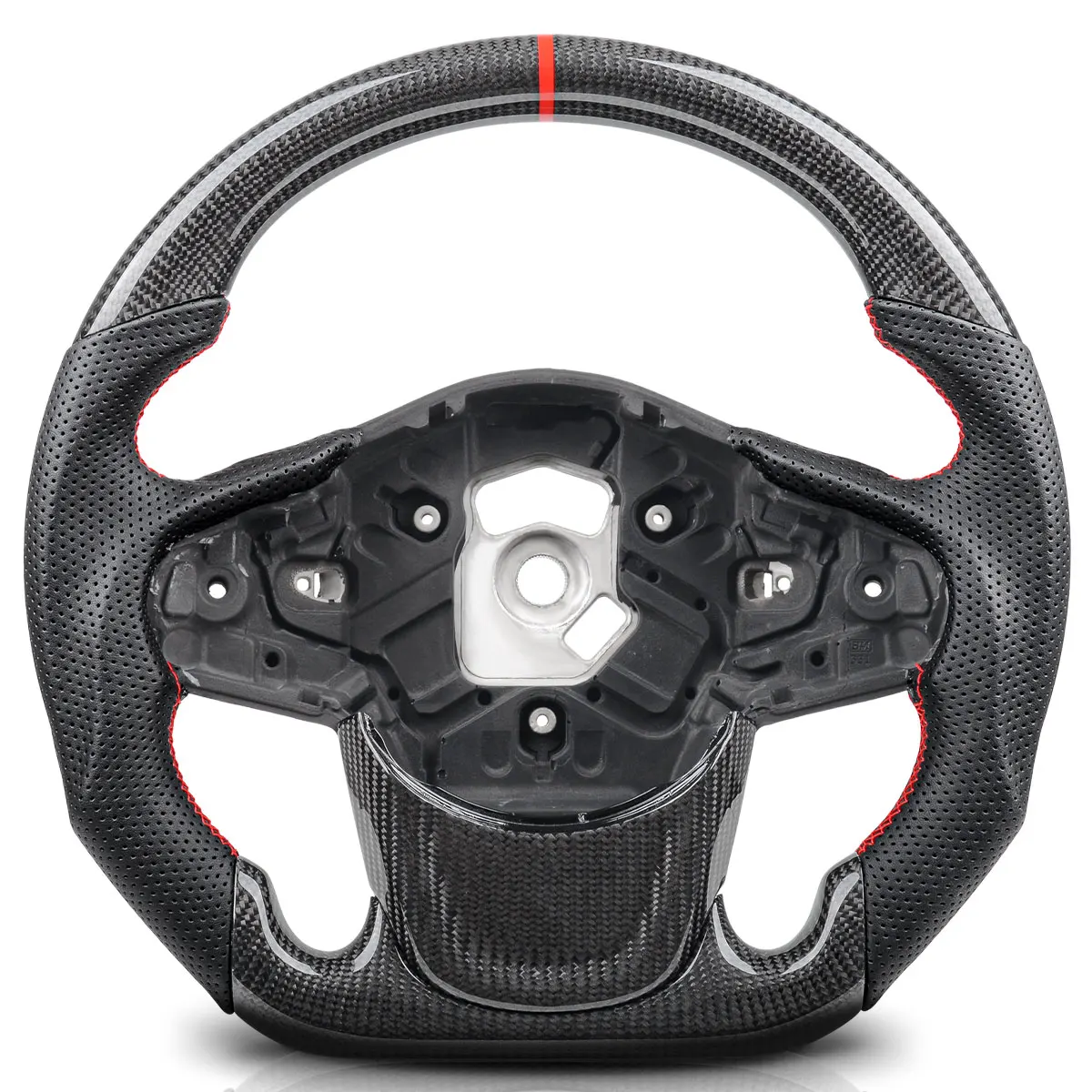 Carbon Fiber Steering Wheel For Toyota Supra A90 GR MK5 2019 2020 2021 2022 2023 2024 Perforated Leather Racing Sport Wheel