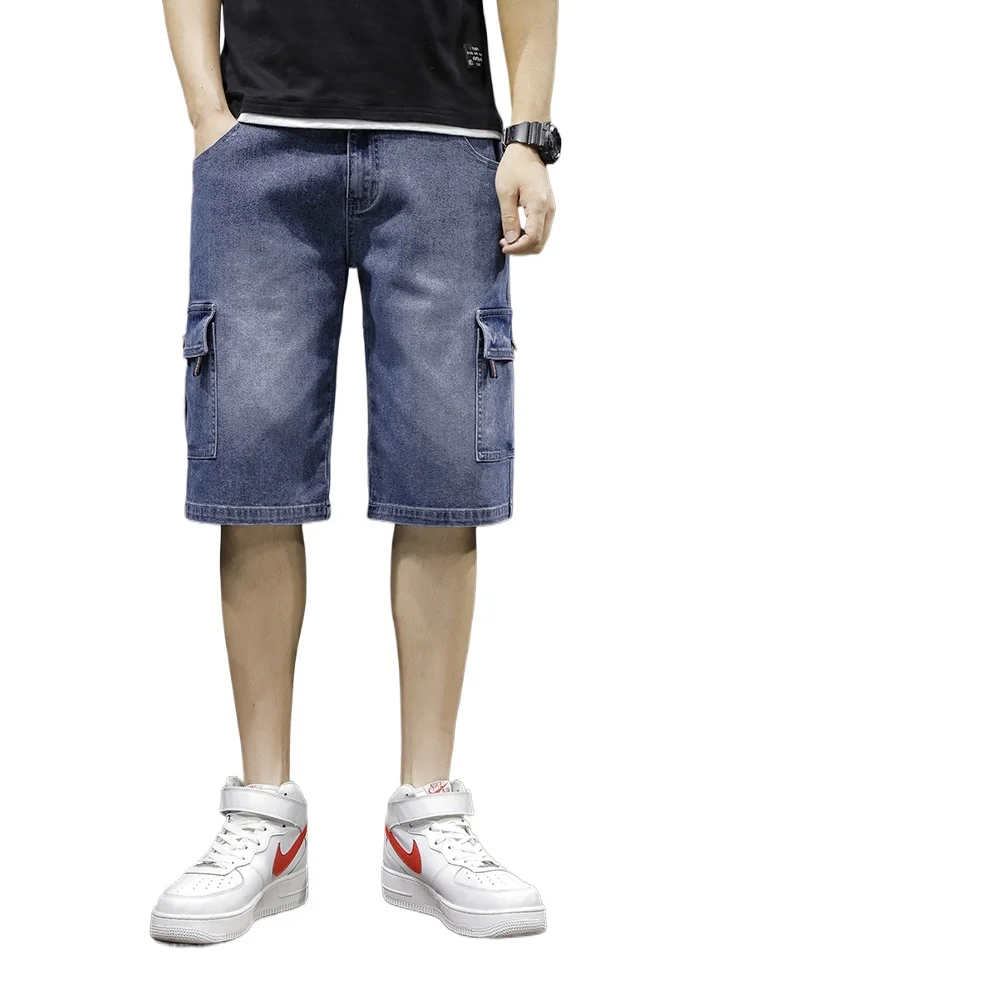 

Men's Denim Shorts New Summer Fashion Solid Color Breathable Cotton Blend 5-Point Pants Daily Commute Streetwear Daily Wear Men