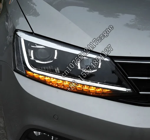 New design LED headlight For VW for Jetta MK6 / Sagitar LED Headlight 2012-2018 Dynamic Singal SY