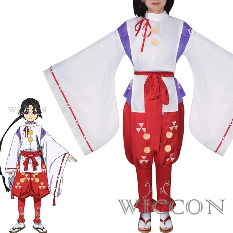 Anime The Elusive Samurai Tokiyuki Hojo Cosplay Costume Wig Uniform Chojumaru Elusive Warriors Halloween Party for Women Men Set