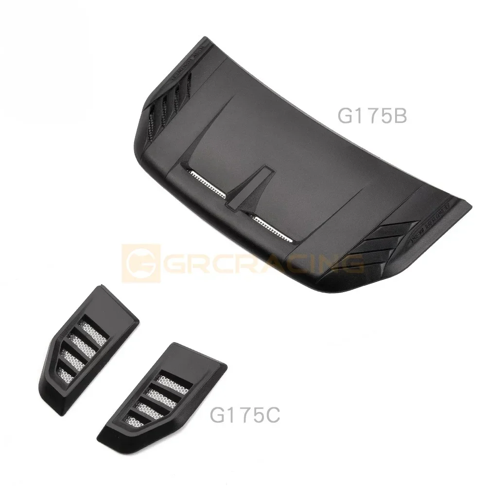 For Trxs 1/10 Trx-4 New Bronco Trx4 Black Nylon Material Three-dimensional Hood Air Outlet Raptor Engine Hood