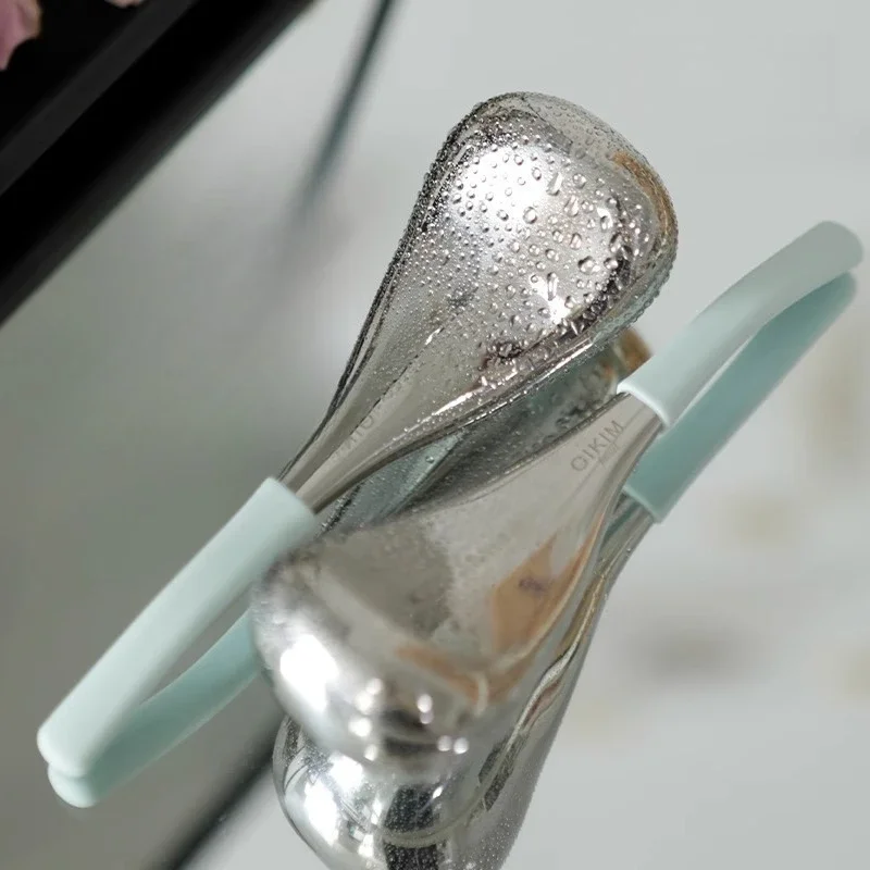Hot Cold Therapy Stainless Steel Facial Massager Spoon for Face & Eyes, Portable Beauty Ice Roller for Home SPA Use