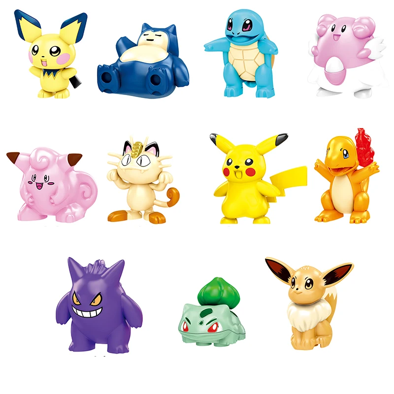 

Pokemon Pikachu Pet Elf Cartoon Series Japanese Anime Series Building Block Mini Figures Kid Toy Birthday Present kids toys