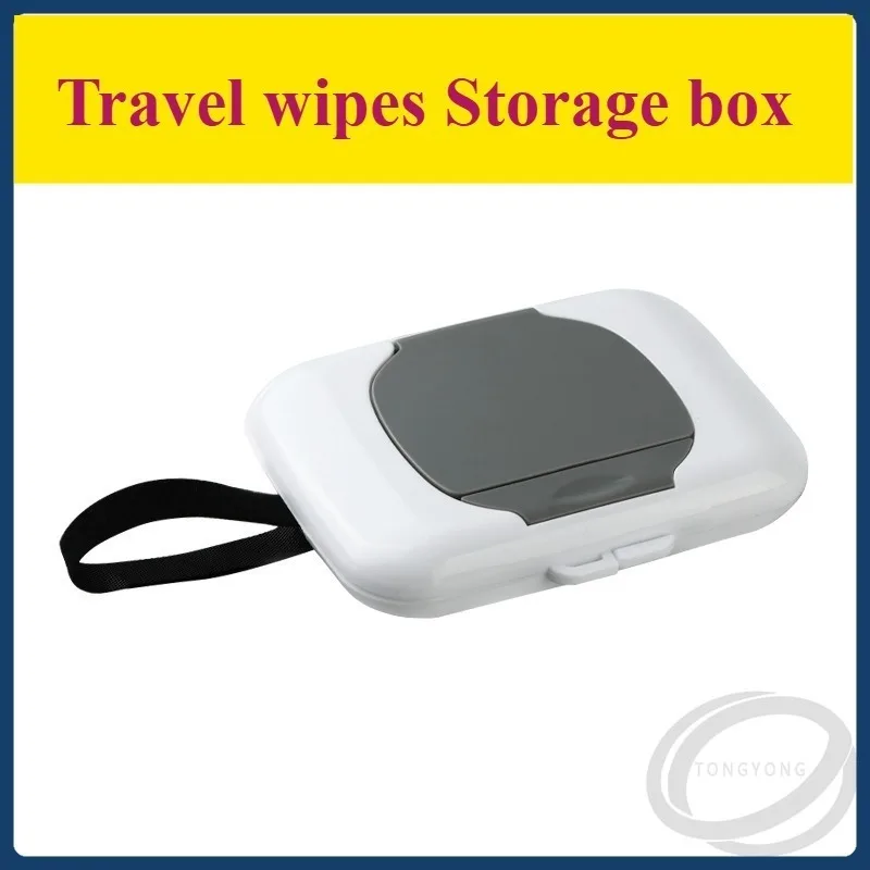 

1PCS Reusable Travel Wipes Storage Box Wet Wipe Container for Outdoor Strollers Compact Wet Wipe Case for Easy Hygiene On-The-