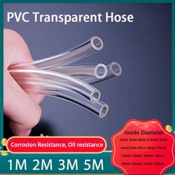 1/2/3/5M PVC Transparent Hose Plastic Pipe Thickened Oil Pipe Horizontal Pipe Corrosion-Resistant Liquid Delivery Pipe