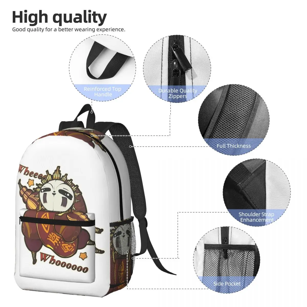 Esquie Ll WheeWhooo Clair Obscur Expedition 33 Backpack Daypack Large Capacity BookBag School Bag Shoulder Bags for Men Women