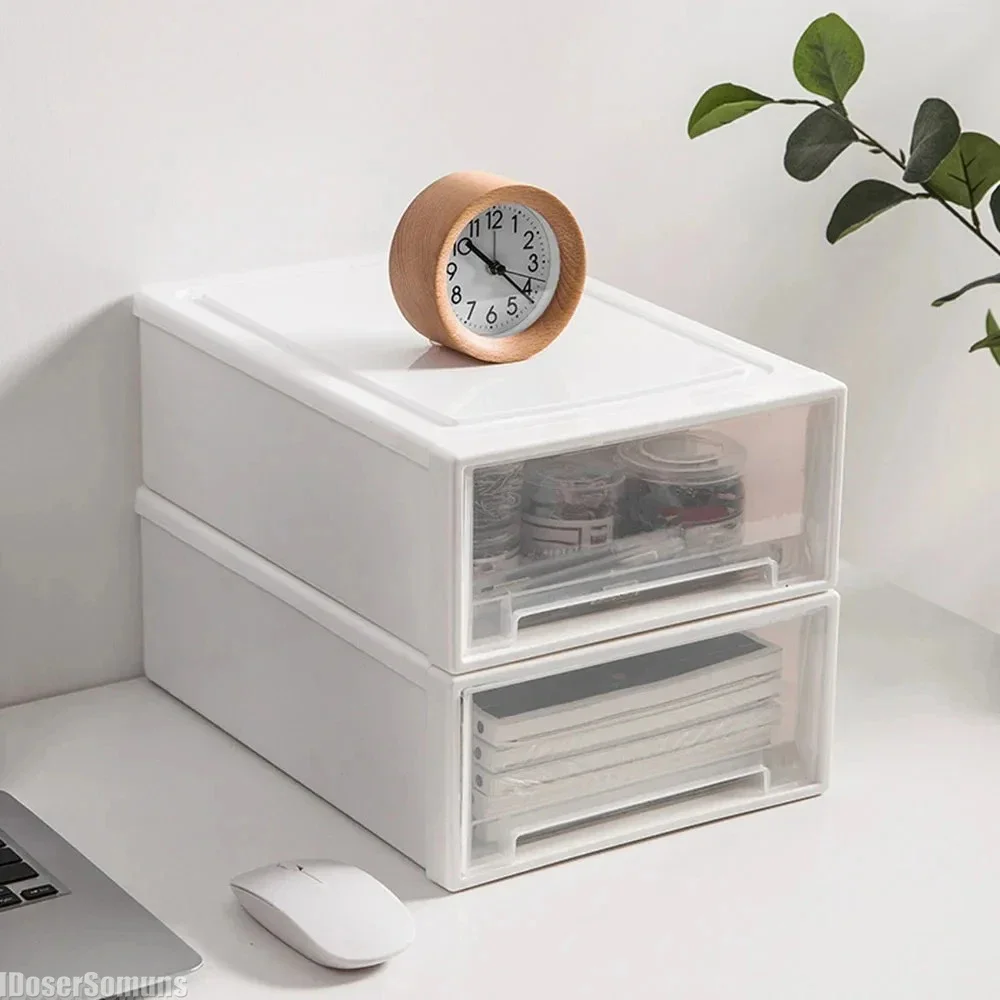 Simple Jewelry with Stackable Organizer Single-Layer Drawer for Bracelet Design and Necklaces Desktop Storage Box with Stackable