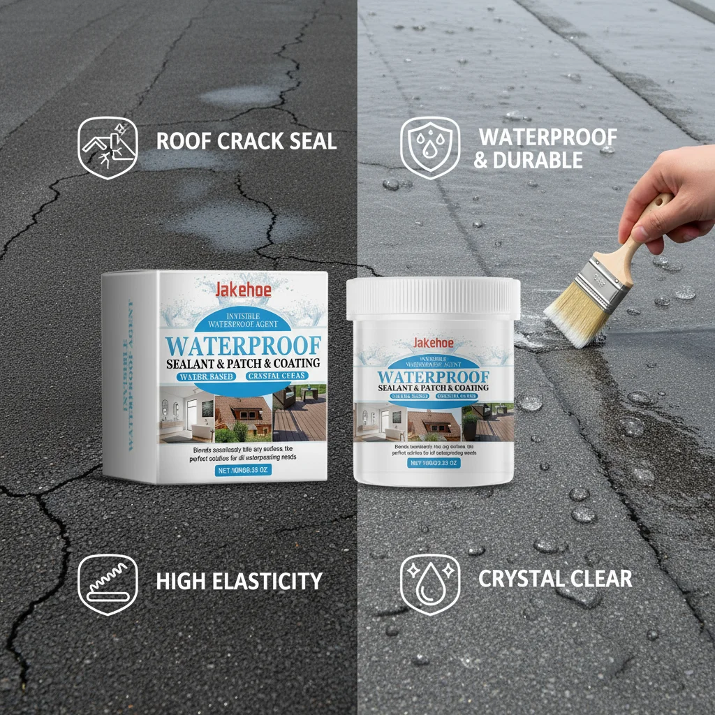 Waterproof Coating Sealant Agent Transparent Glue Invisible Anti Leak Roof Repair Broken Agent Tool For Kitchen Gap Filling