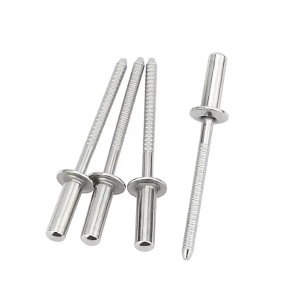 Weiyi M2.4 M3.2 M4 M5 M6.4 Runde Blindnieten SUS304 Edelstahl Auspuffnieten Zugnieten Befestigungselemente Länge 4/5/6/7/8/10-30mm – Detail 5