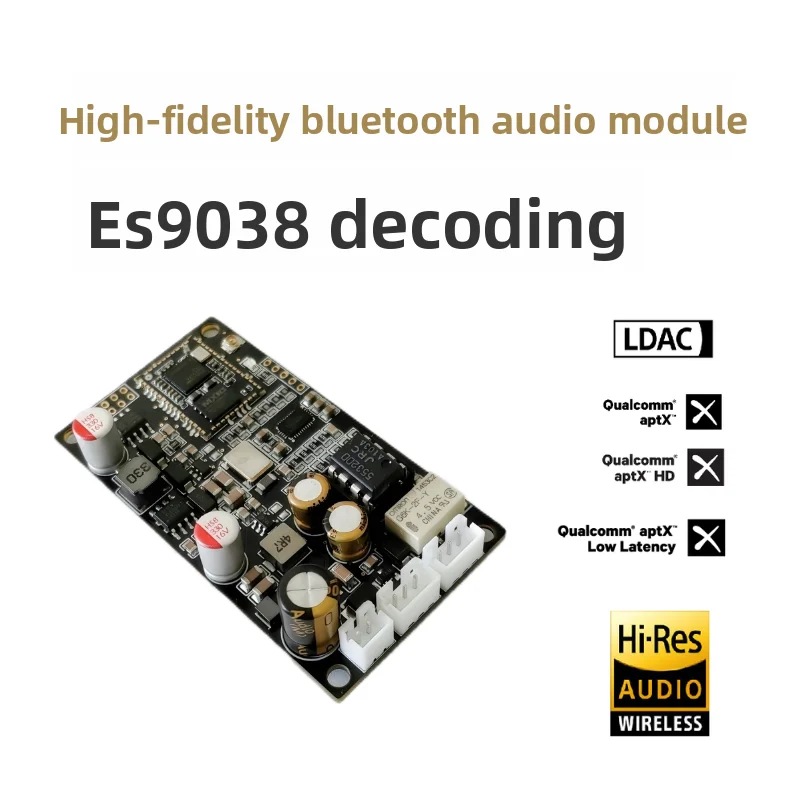 

Плата декодера Bluetooth ES9038 AK4493S Модуль декодирования без потерь LDAC APTx HD APTx LL