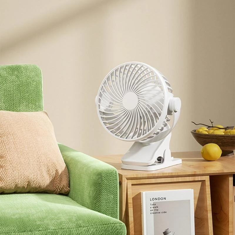 Эффективный вентилятор циркуляции воздуха с гибким рыболовами маленький USB -зарядный охлаждающий вентилятор для автокресла и